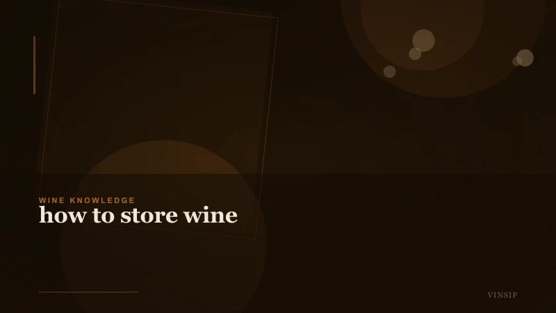 How to Store Wine at Home: Temperatures, Cellars, and Practical Tips